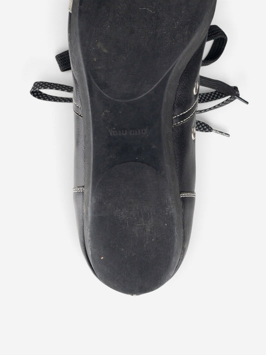 Miu Miu 2000s Sports Logo Low-Top Sneakers – view 8