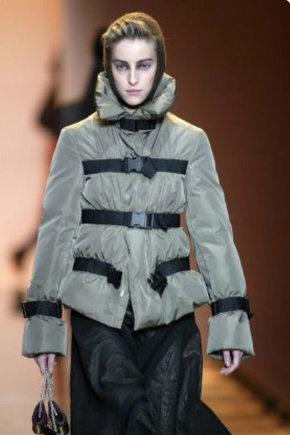 Jean Paul Gaultier AW03 Belted Bondage Puffer Jacket