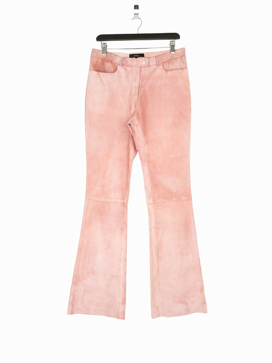 Gucci by Tom Ford 1990s Suede Leather Flared Bootcut Pants