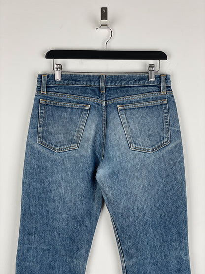 Helmut Lang 1990s Washed Distressed Denim Jeans