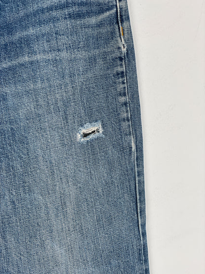 Helmut Lang 1990s Washed Distressed Denim Jeans