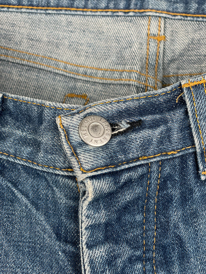 Helmut Lang 1990s Washed Distressed Denim Jeans