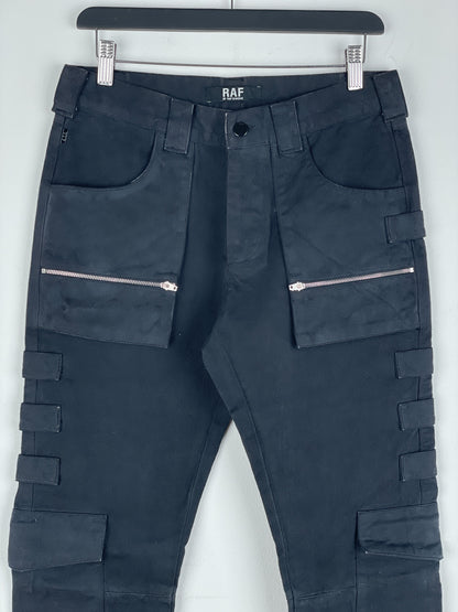 RAF by Raf Simons AW98 'Radioactivity' Multi-Pocket Cargo Pants