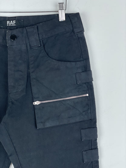 RAF by Raf Simons AW98 'Radioactivity' Multi-Pocket Cargo Pants