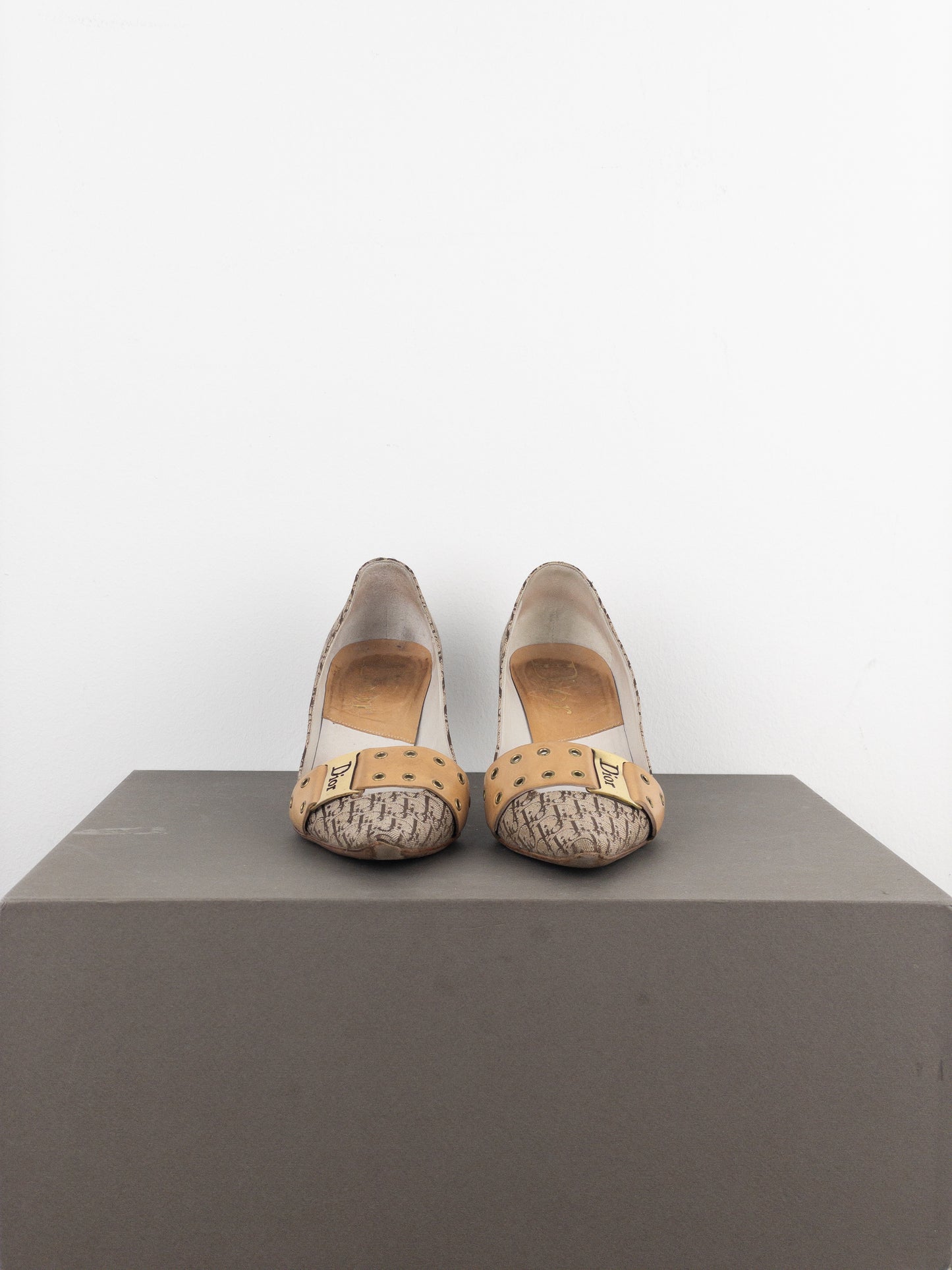 Dior by Galliano SS02 ‘Street Chic’ Buckle Monogram Pump Heels