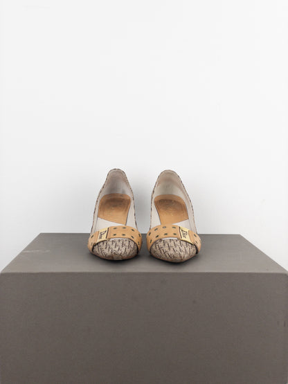 Dior by Galliano SS02 ‘Street Chic’ Buckle Monogram Pump Heels