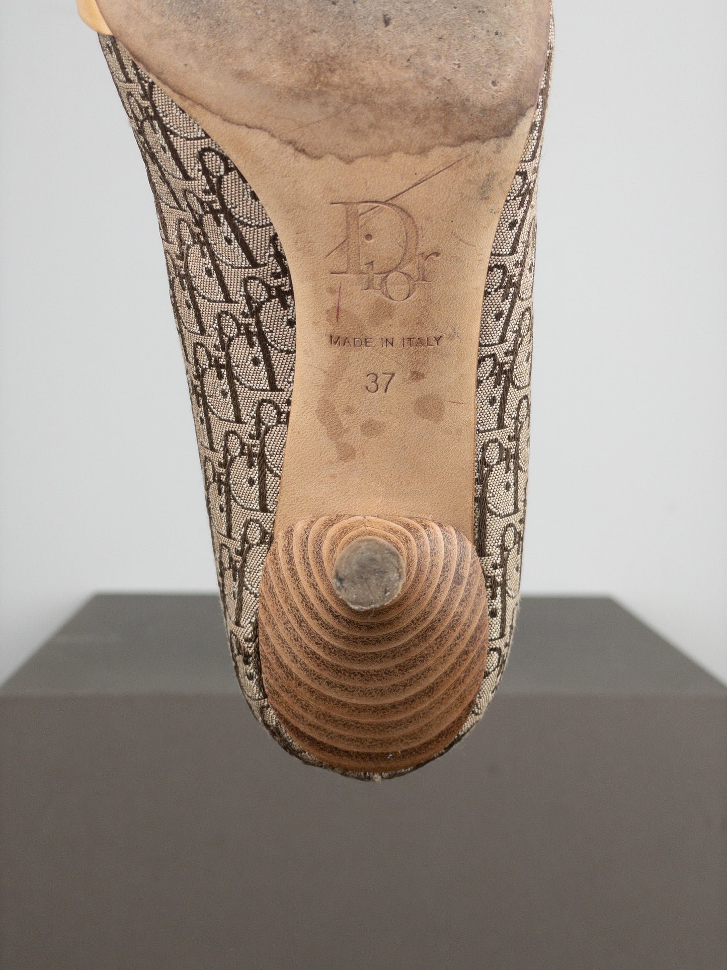 Dior by Galliano SS02 ‘Street Chic’ Buckle Monogram Pump Heels