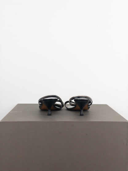 Dior by Galliano SS01 Zipper Sandal Heels