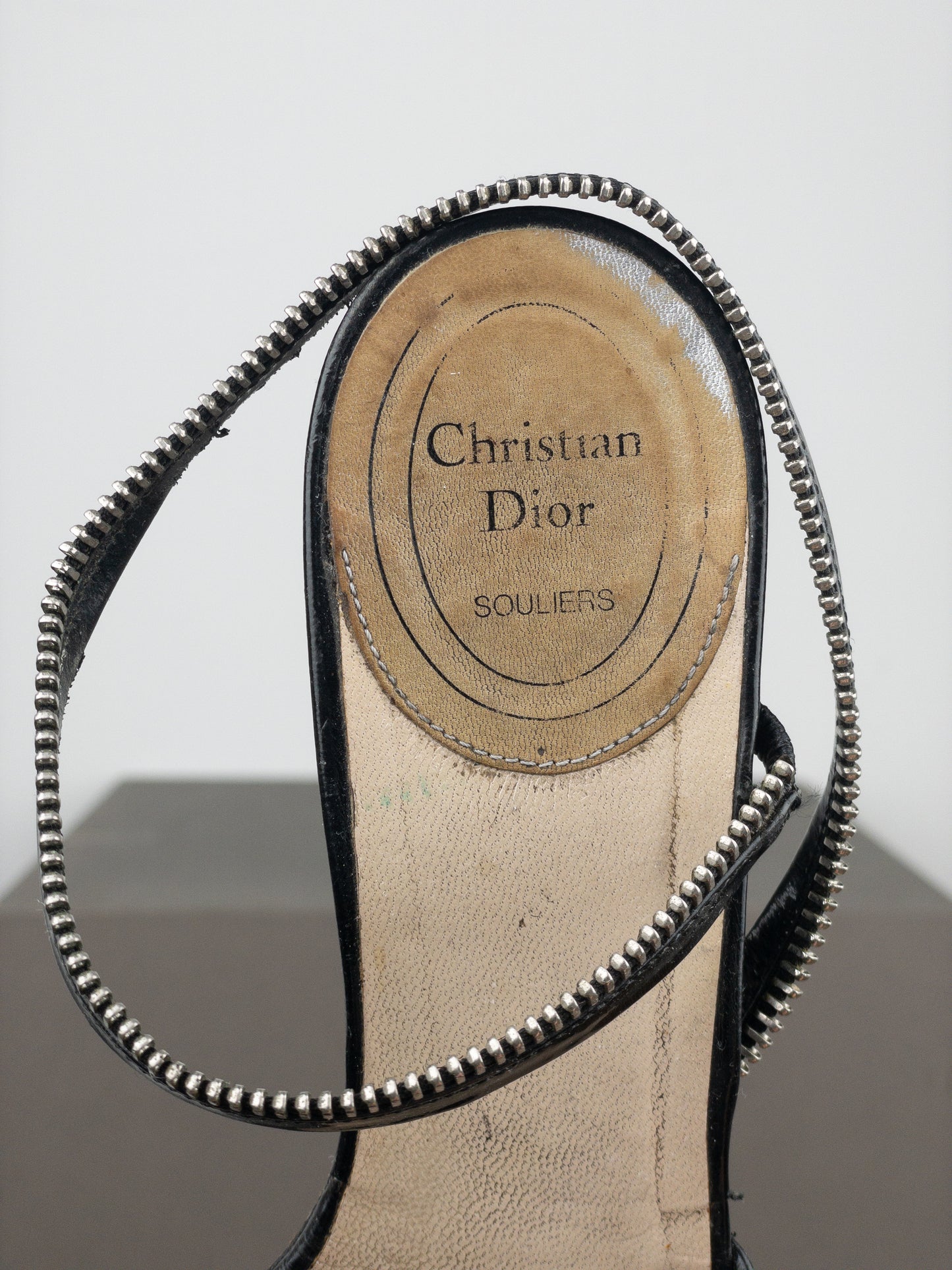 Dior by Galliano SS01 Zipper Sandal Heels