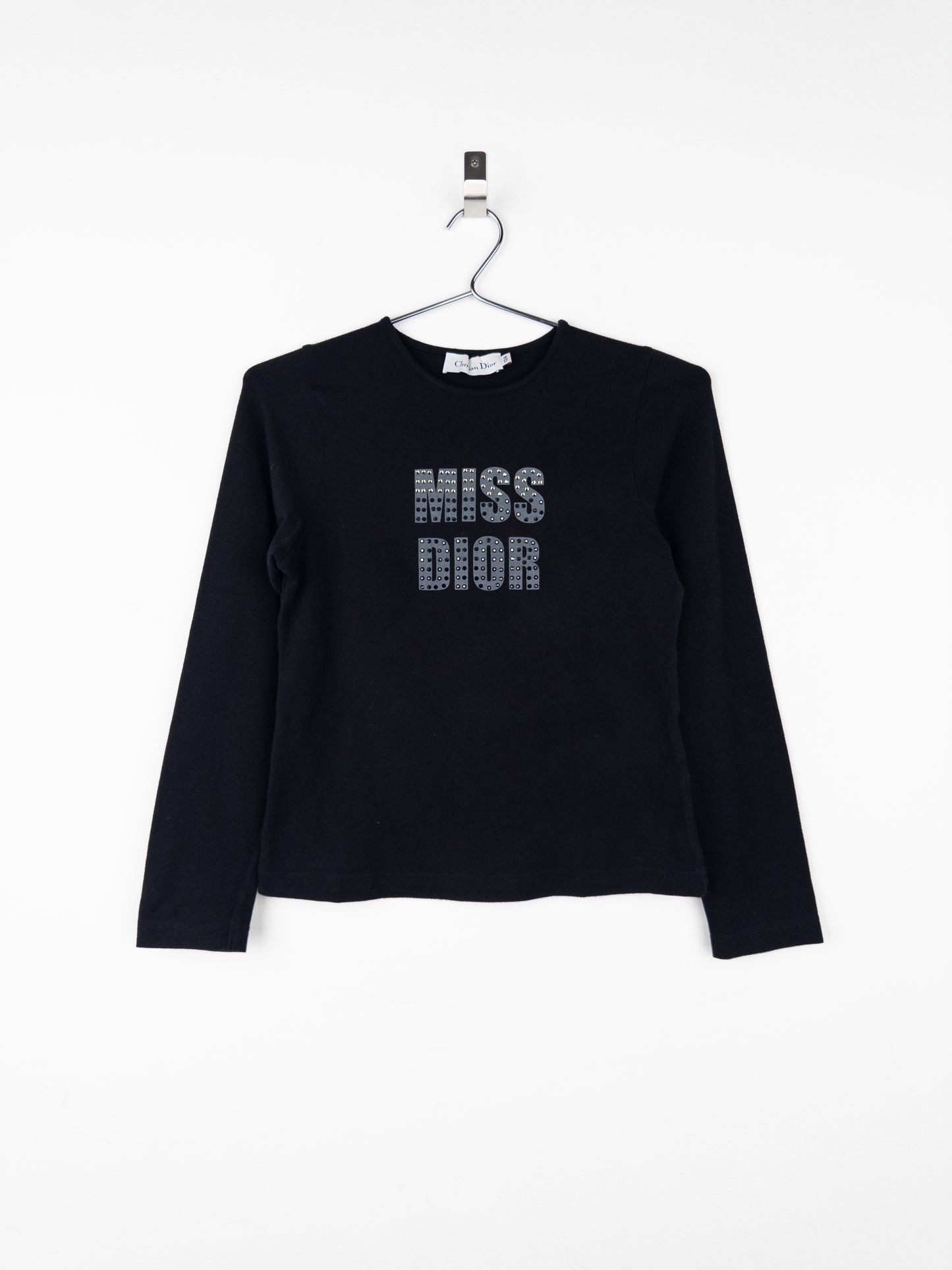 Dior by Galliano 2000s ‘Miss Dior’ Rhinestone Longsleeve Shirt