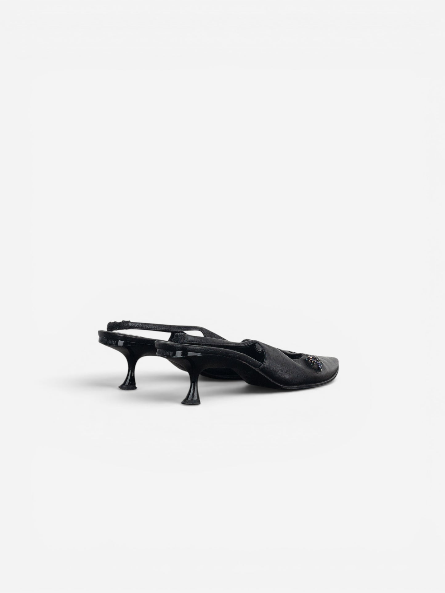 Miu Miu SS00 Pointed Toe Slingback Kitten Heels – photo 2