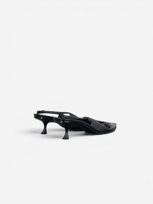 Miu Miu SS00 Pointed Toe Slingback Kitten Heels – photo 2