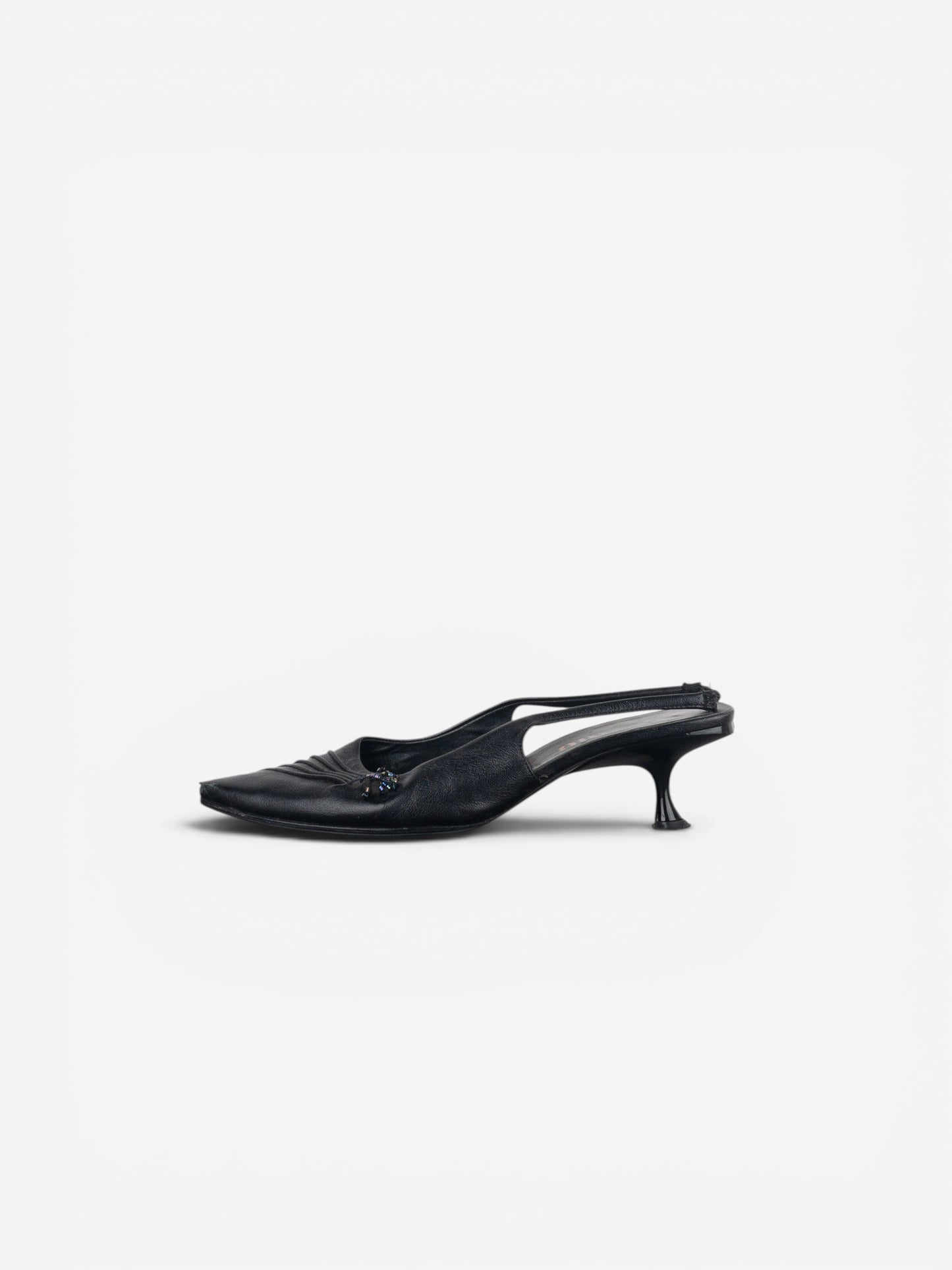 Miu Miu SS00 Pointed Toe Slingback Kitten Heels – photo 5