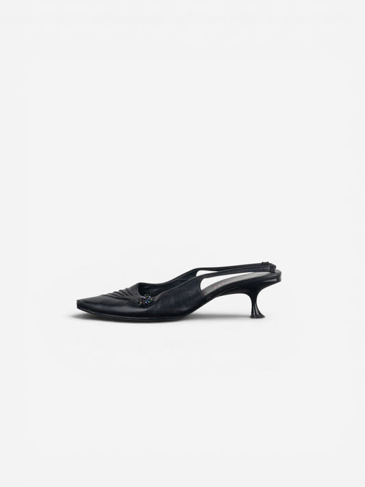 Miu Miu SS00 Pointed Toe Slingback Kitten Heels – photo 5