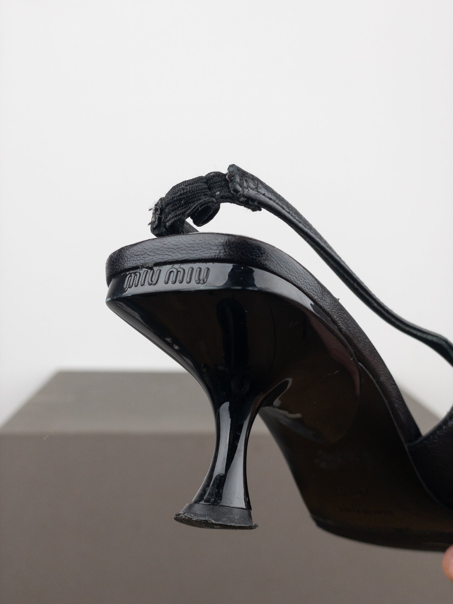 Miu Miu SS00 Pointed Toe Slingback Kitten Heels
