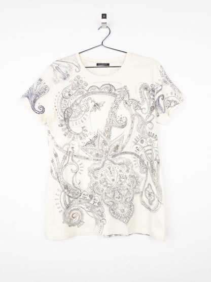 Balmain by Decarnin SS09 Distressed Paisley T-Shirt
