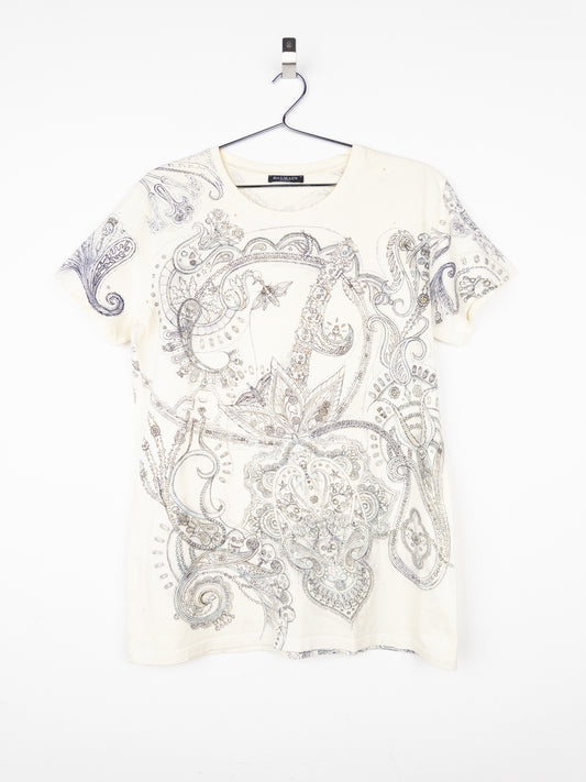 Balmain by Decarnin SS09 Distressed Paisley T-Shirt