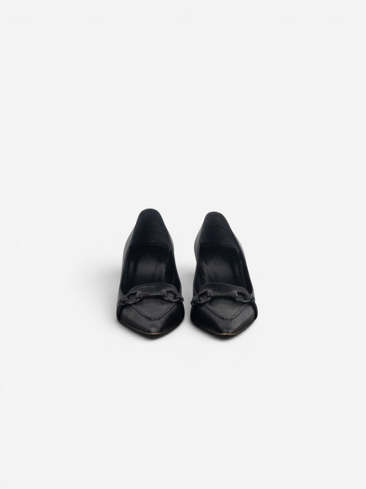 Gucci by Tom Ford 1990s Pointed-Toe Horsebit Pump Heels – photo 5