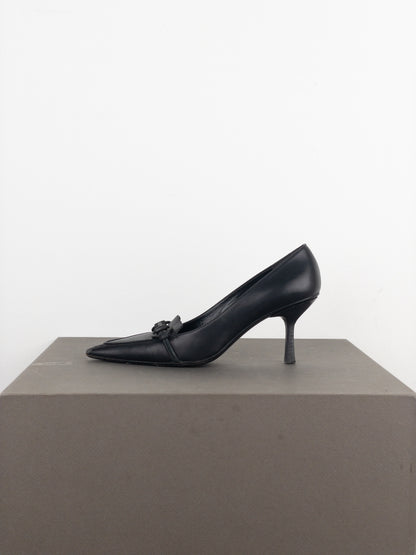 Gucci by Tom Ford 1990s Pointed-Toe Horsebit Pump Heels