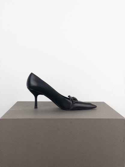 Gucci by Tom Ford 1990s Pointed-Toe Horsebit Pump Heels