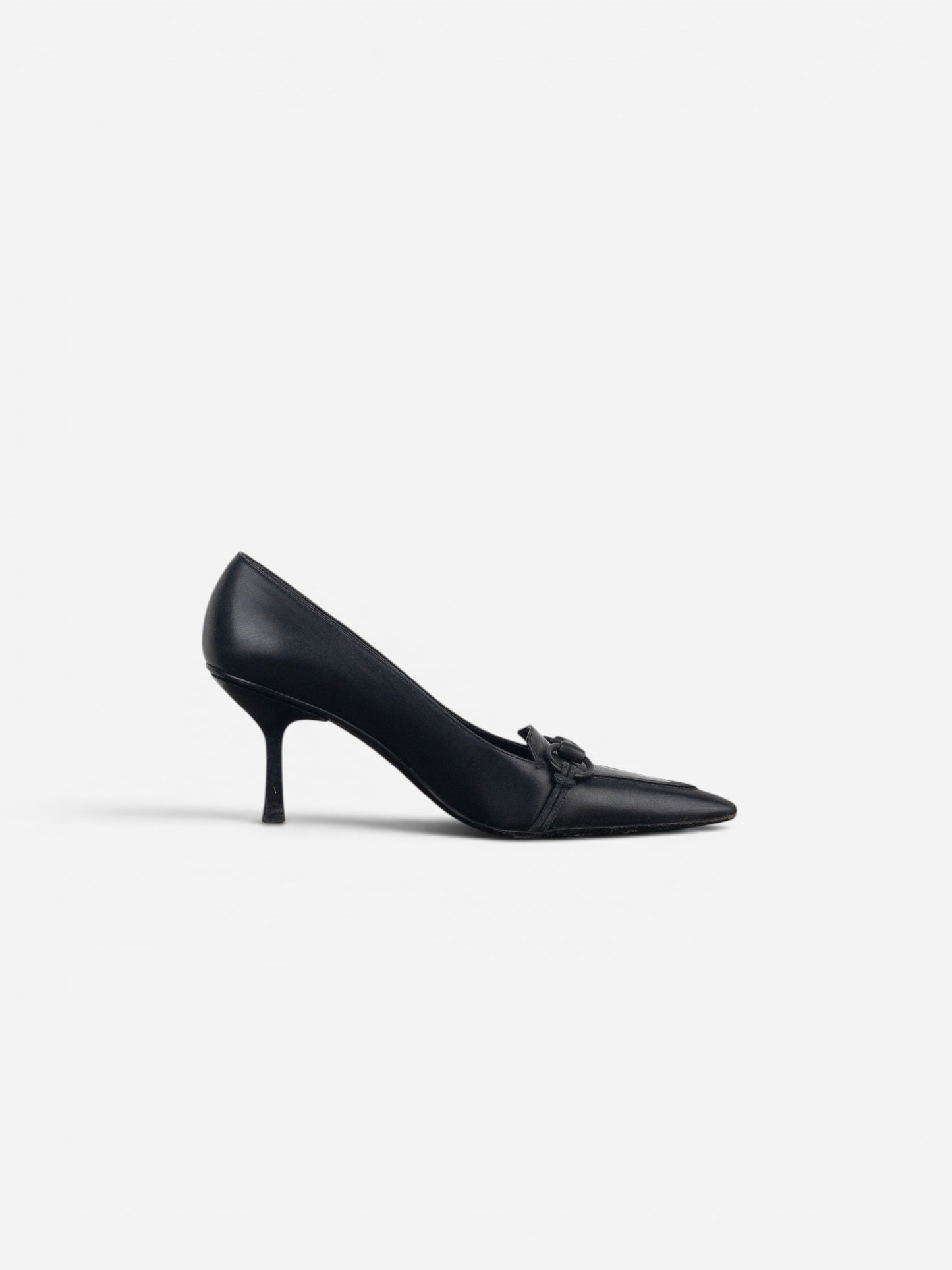 Gucci by Tom Ford 1990s Pointed-Toe Horsebit Pump Heels – photo 4