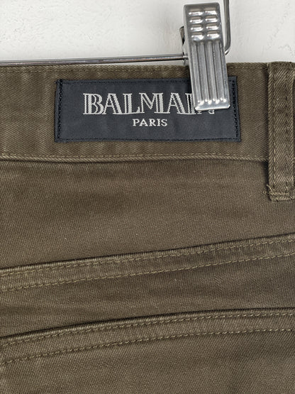 Balmain SS11 Decarnin Biker Cargo Pants