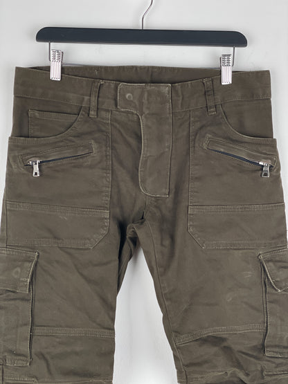 Balmain SS11 Decarnin Biker Cargo Pants