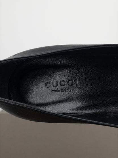 Gucci by Tom Ford 1990s Pointed-Toe Horsebit Pump Heels