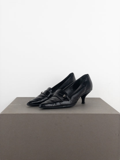 Prada 2000s Pointed Toe Pump Kitten Heels