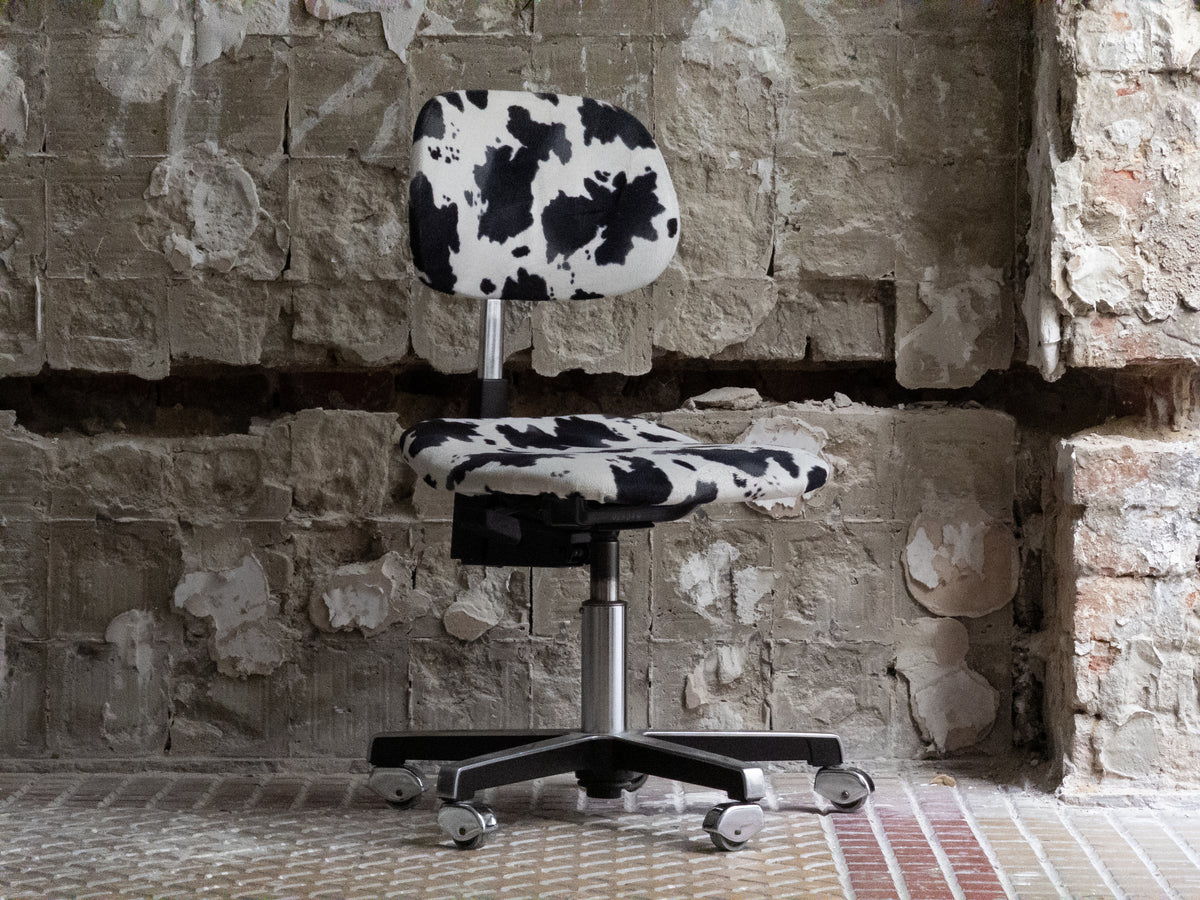 Sedus Stoll 1970s Cow Hide Office Chair