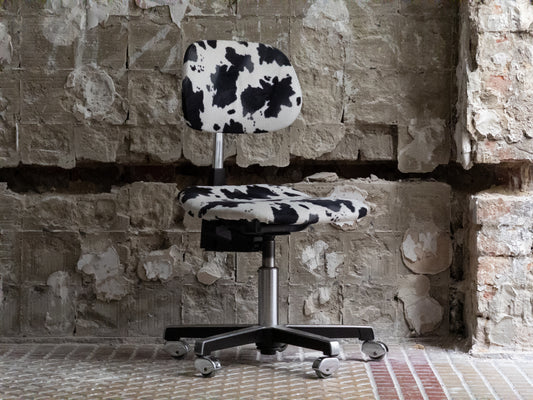Sedus Stoll 1970s Cow Hide Office Chair