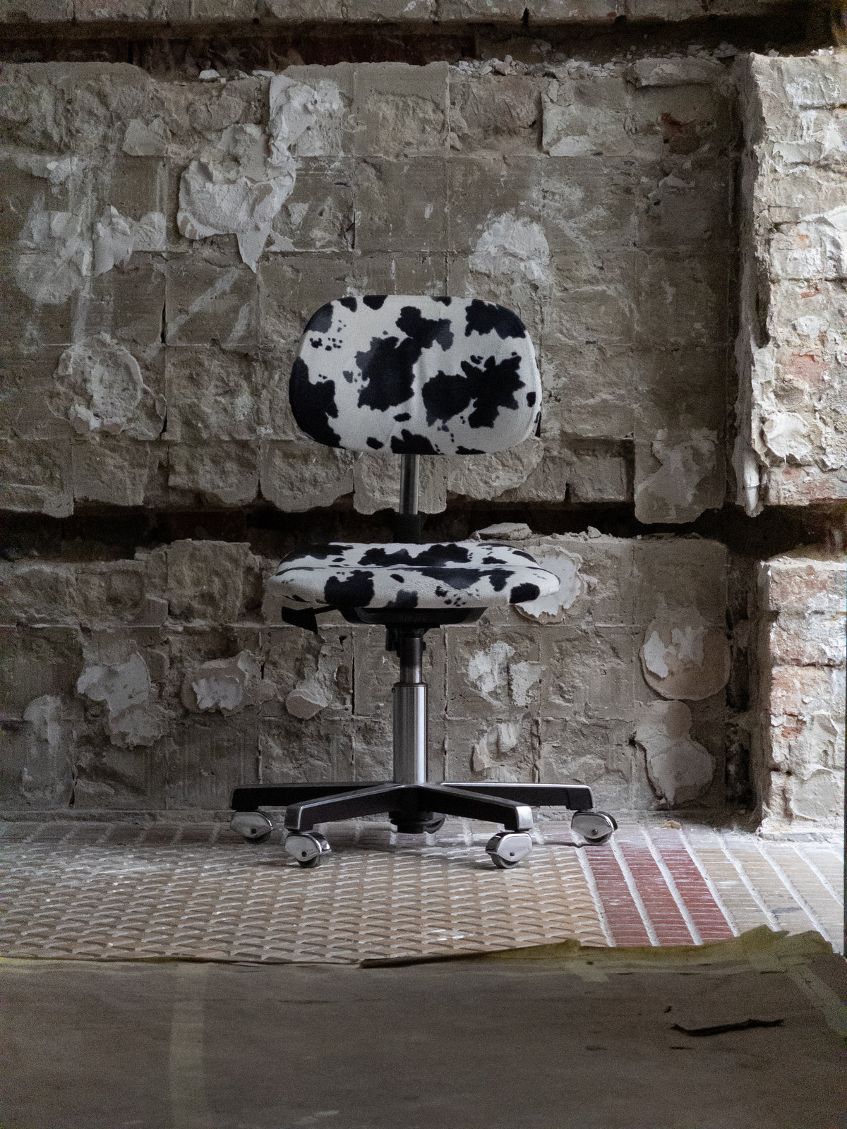 Sedus Stoll 1970s Cow Hide Office Chair