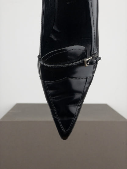 Prada 2000s Pointed Toe Pump Kitten Heels