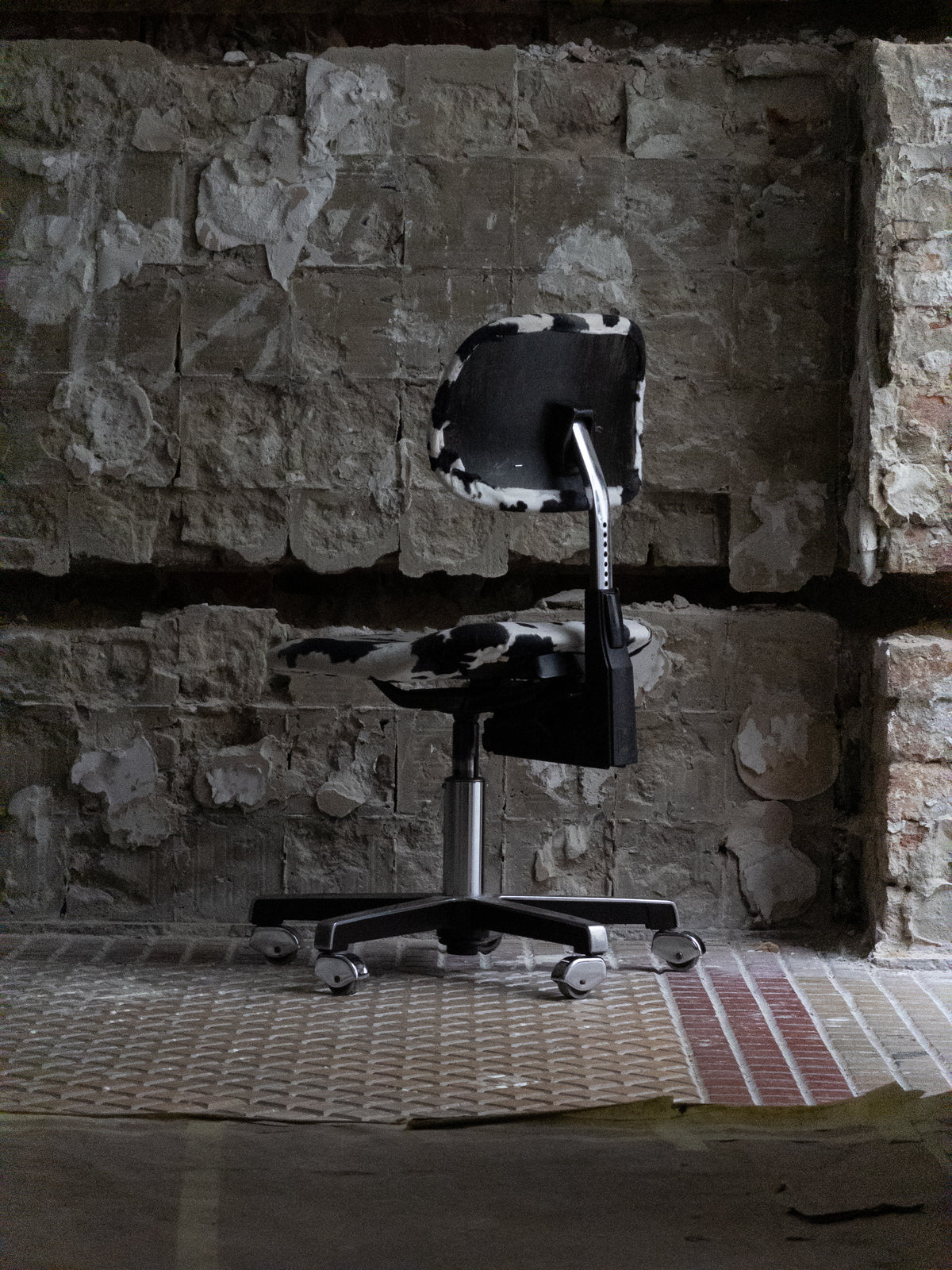 Sedus Stoll 1970s Cow Hide Office Chair