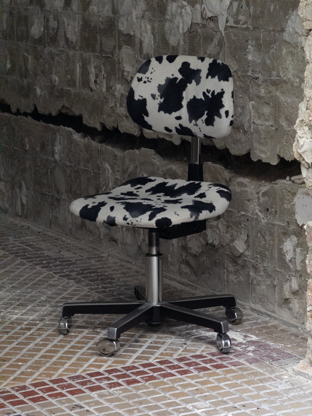 Sedus Stoll 1970s Cow Hide Office Chair