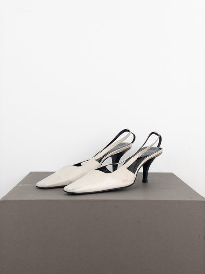 Gucci by Tom Ford SS98 Square Toe Crystal Slingback Pump Heels