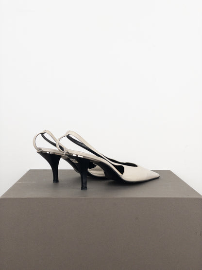 Gucci by Tom Ford SS98 Square Toe Crystal Slingback Pump Heels