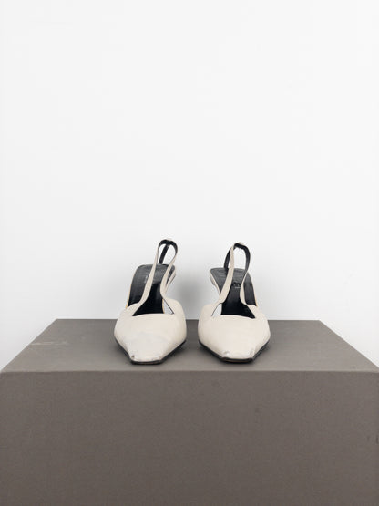 Gucci by Tom Ford SS98 Square Toe Crystal Slingback Pump Heels