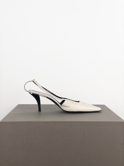 Gucci by Tom Ford SS98 Square Toe Crystal Slingback Pump Heels