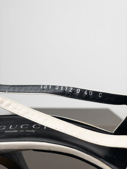 Gucci by Tom Ford SS98 Square Toe Crystal Slingback Pump Heels