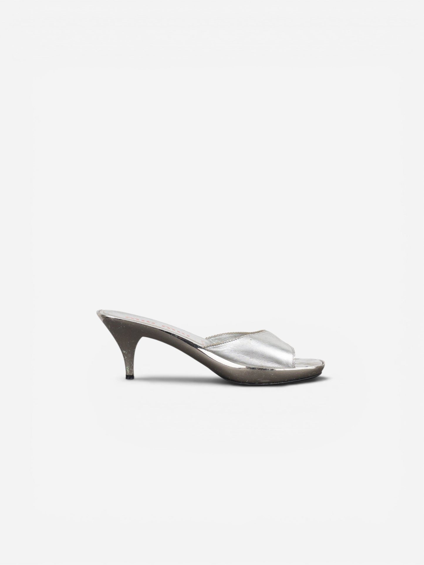 Miu Miu AW99 Metal Peep Toe Mule Heels – photo 6