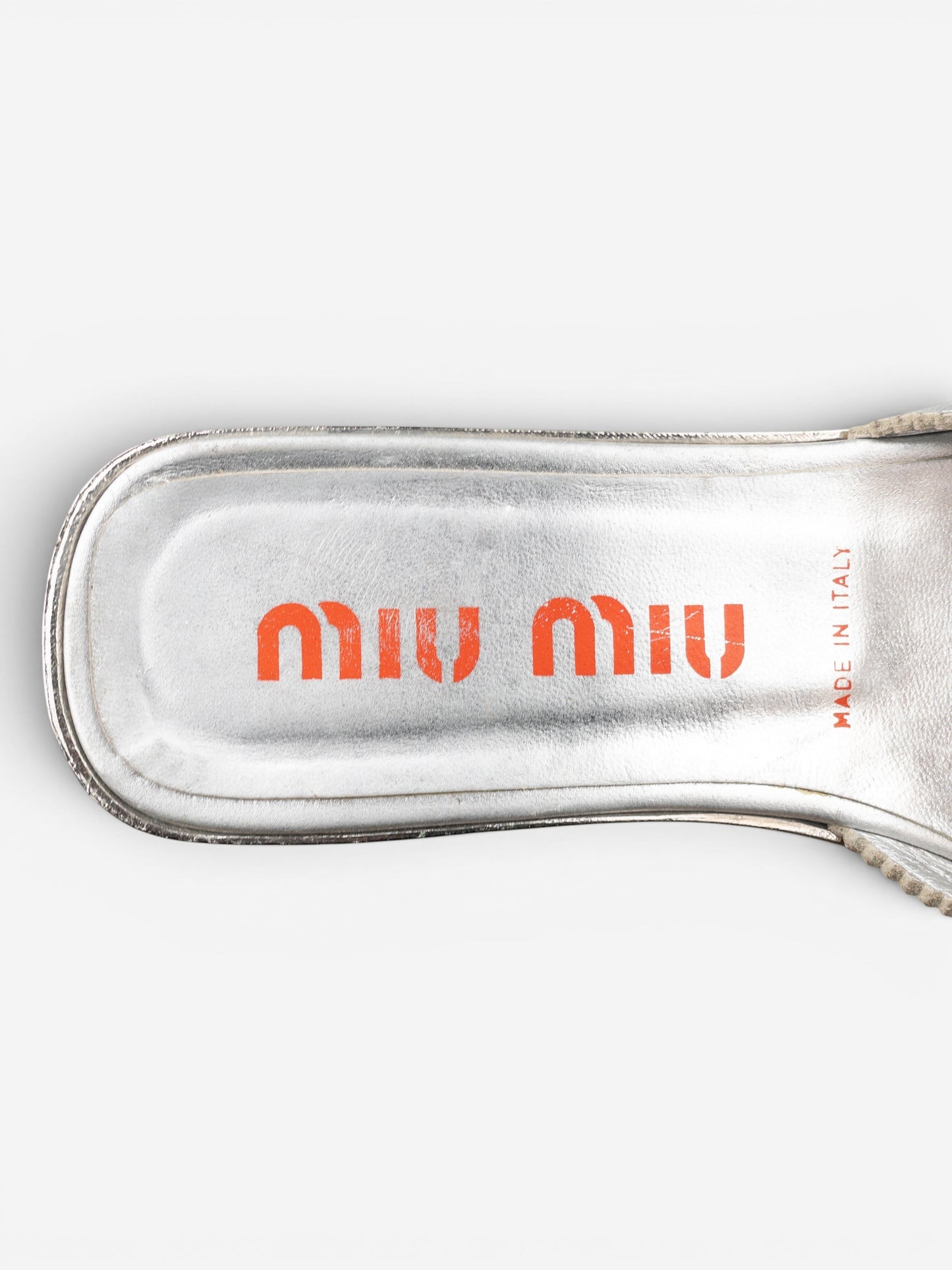 Miu Miu AW99 Metal Peep Toe Mule Heels – photo 8