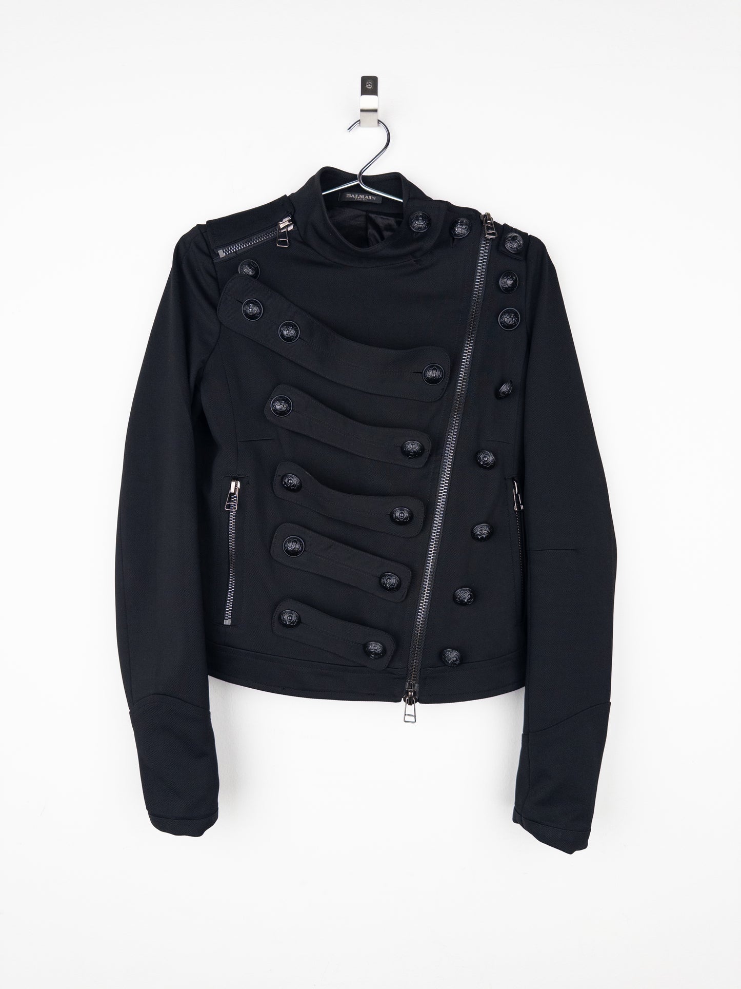 Balmain by Decarnin 2010s Napoleon Biker Jacket