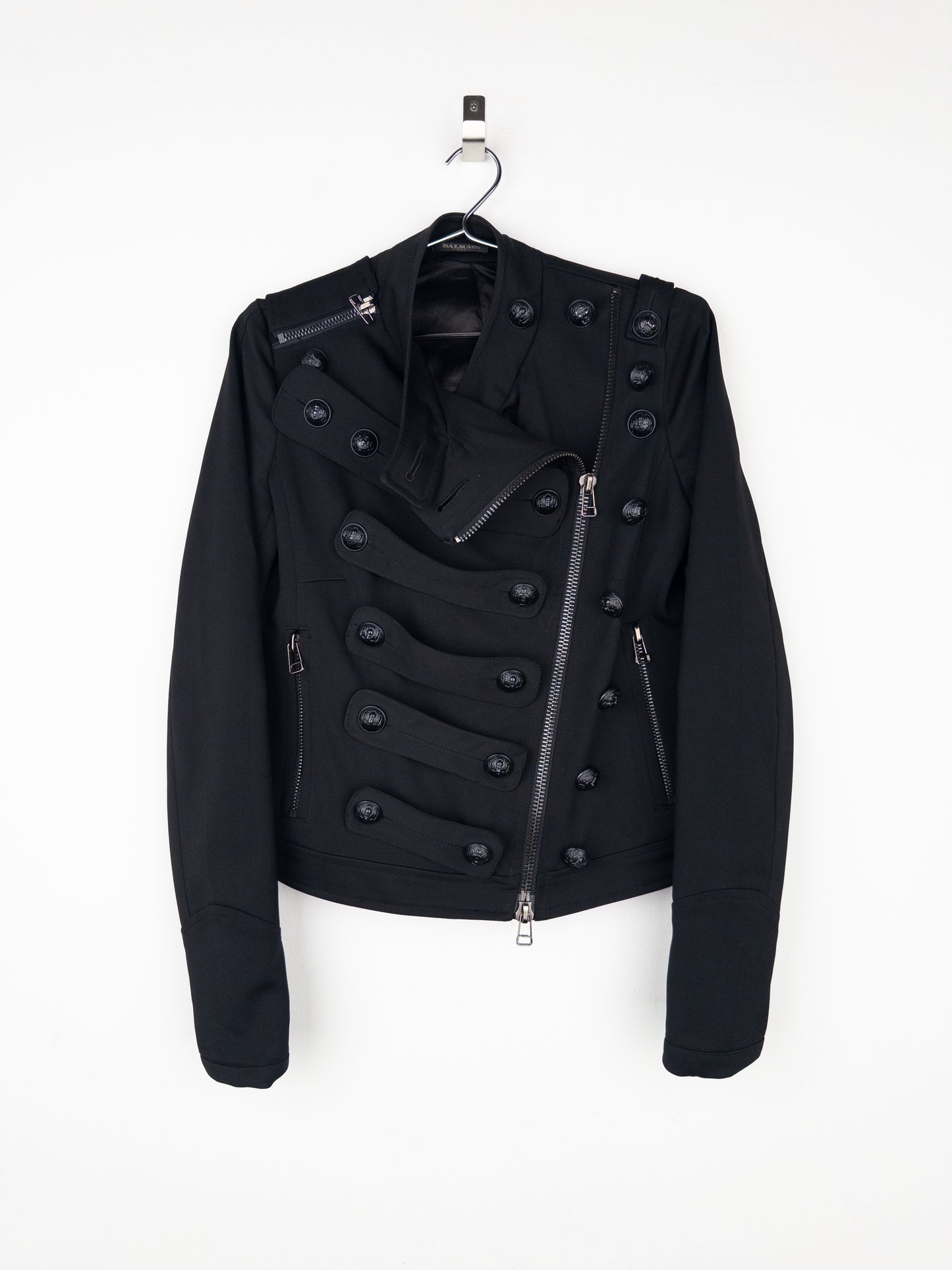 Balmain by Decarnin 2010s Napoleon Biker Jacket