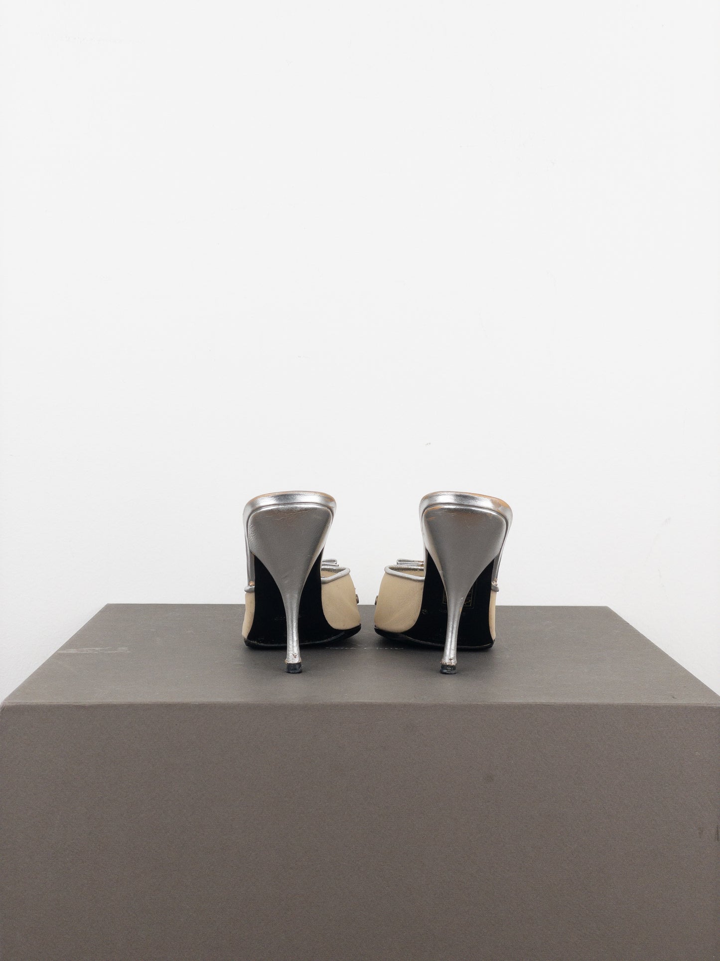 Miu Miu SS99 Sheer Gem Mule Heels