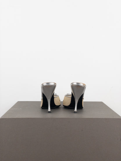 Miu Miu SS99 Sheer Gem Mule Heels