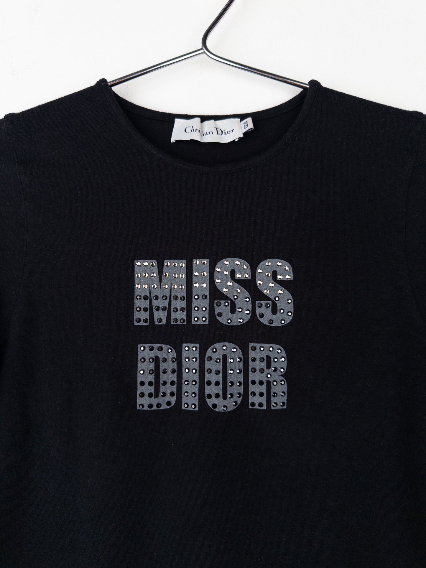 Dior by Galliano 2000s ‘Miss Dior’ Rhinestone Longsleeve Shirt