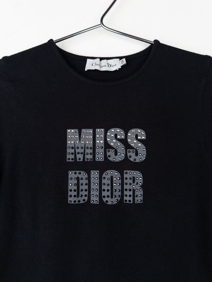 Dior by Galliano 2000s ‘Miss Dior’ Rhinestone Longsleeve Shirt