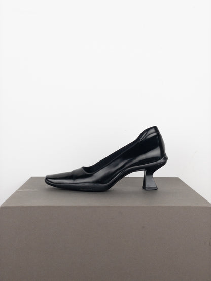 Prada AW99 Square-Toe Sports Kitten Pump Heels