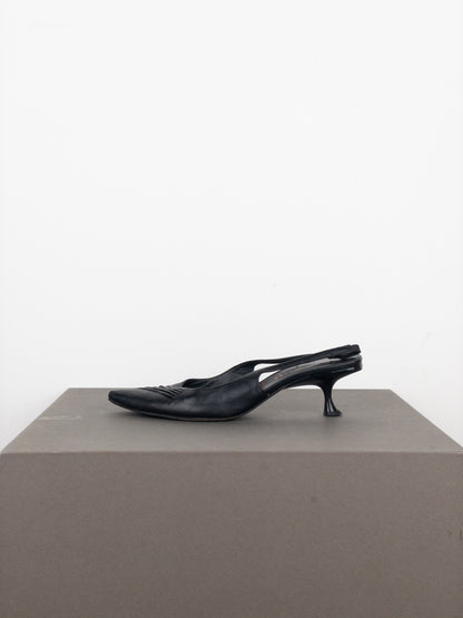 Miu Miu SS00 Pointed Toe Slingback Kitten Heels